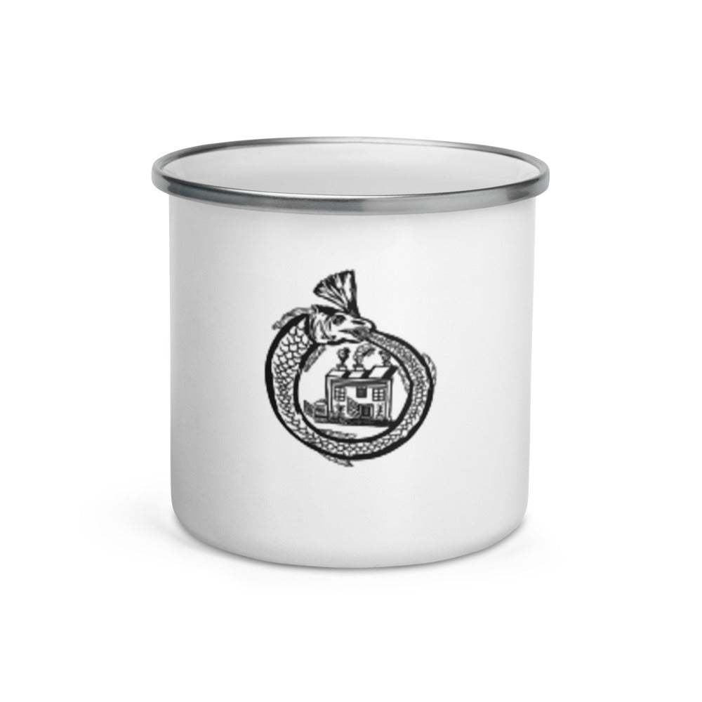 Enamel CSP Camping Ouroboros Mug