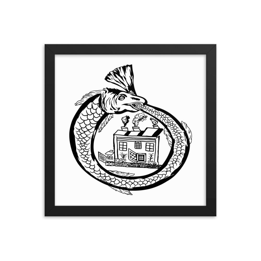 Framed matte paper poster - Ouroboros