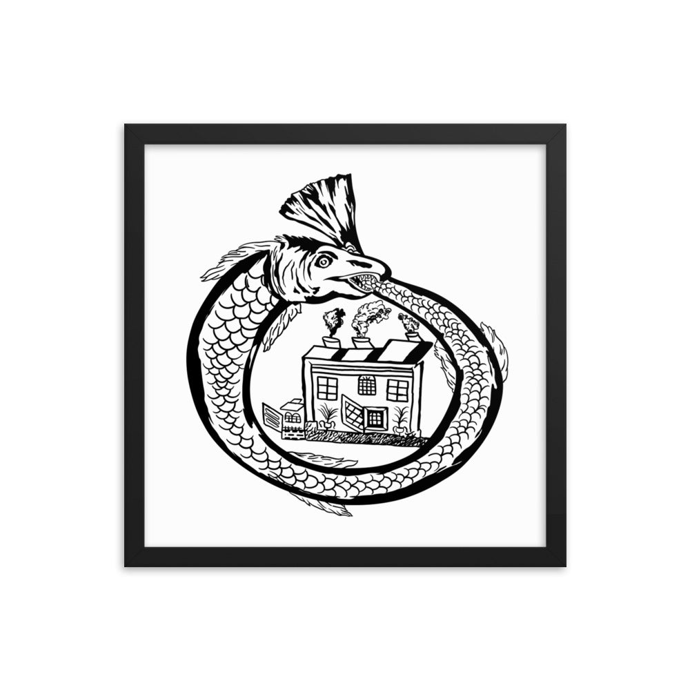 Framed matte paper poster - Ouroboros