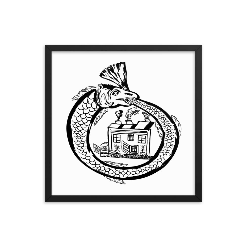 Framed matte paper poster - Ouroboros