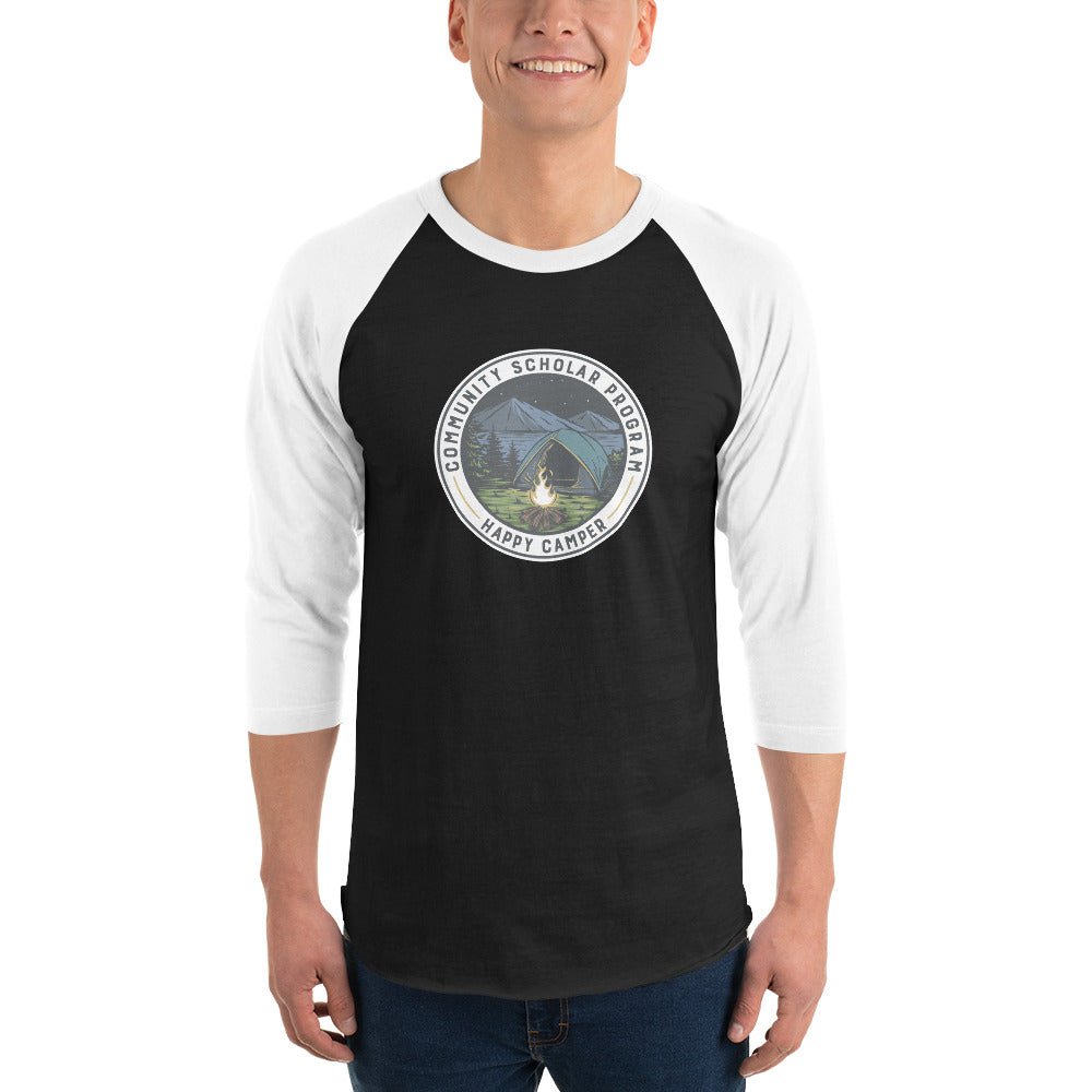Happy CSP Camper 3/4 sleeve raglan shirt
