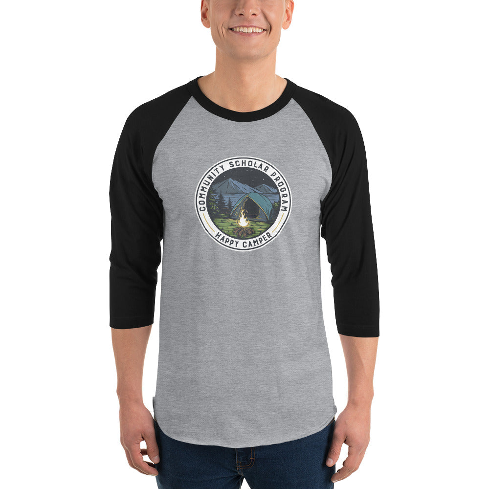 Happy CSP Camper 3/4 sleeve raglan shirt