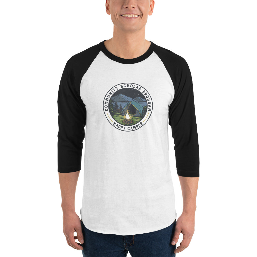 Happy CSP Camper 3/4 sleeve raglan shirt