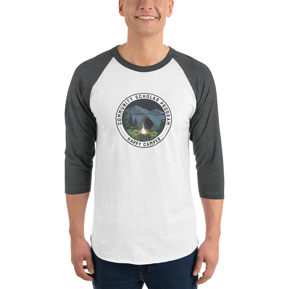 Happy CSP Camper 3/4 sleeve raglan shirt