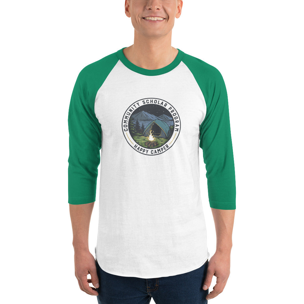 Happy CSP Camper 3/4 sleeve raglan shirt