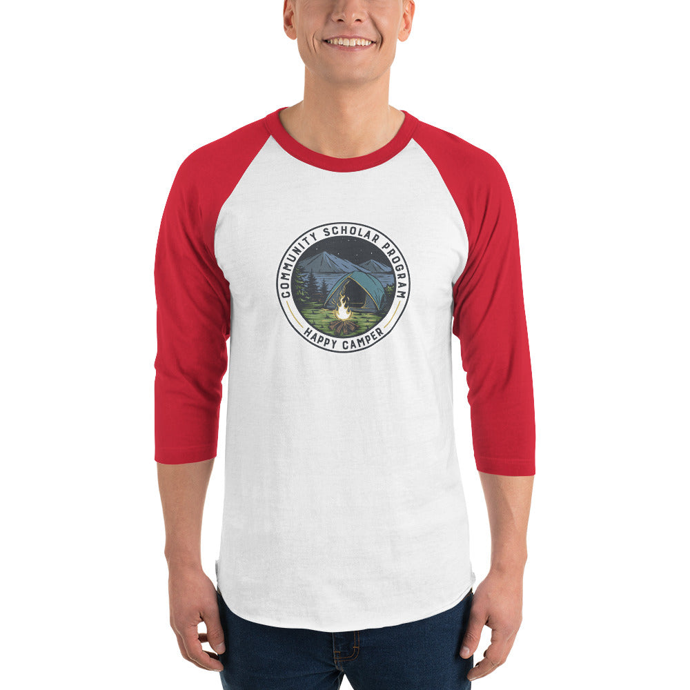 Happy CSP Camper 3/4 sleeve raglan shirt