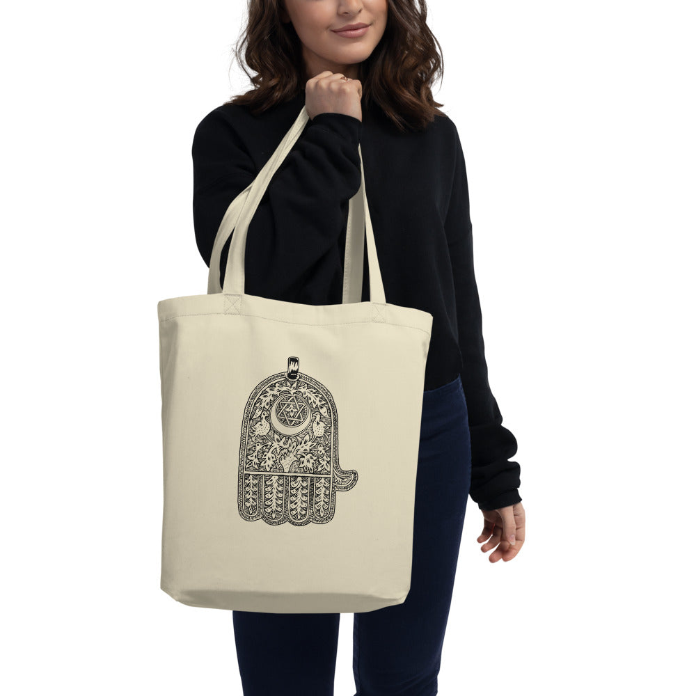 Jewish Amulet Eco Tote Bag