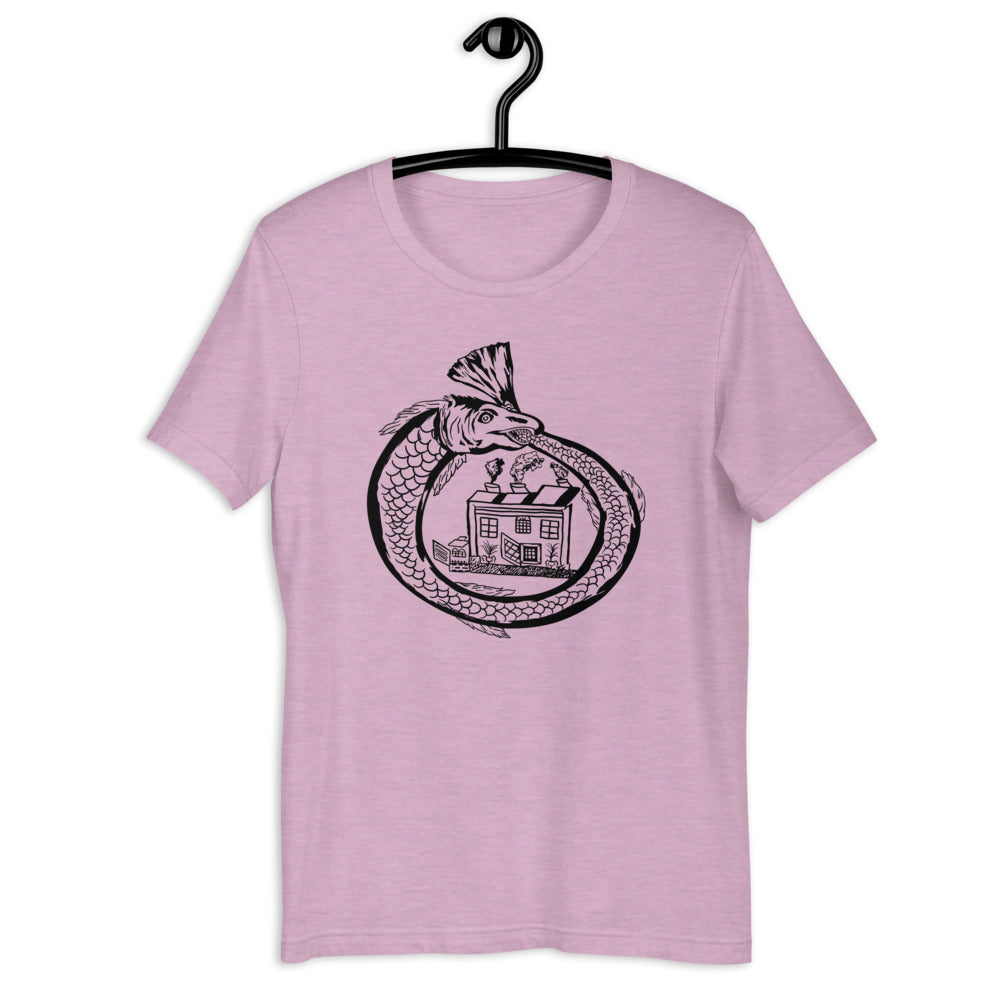 Ouroboros Short-Sleeve Unisex T-Shirt (CSP Jewish creatures clothing line)