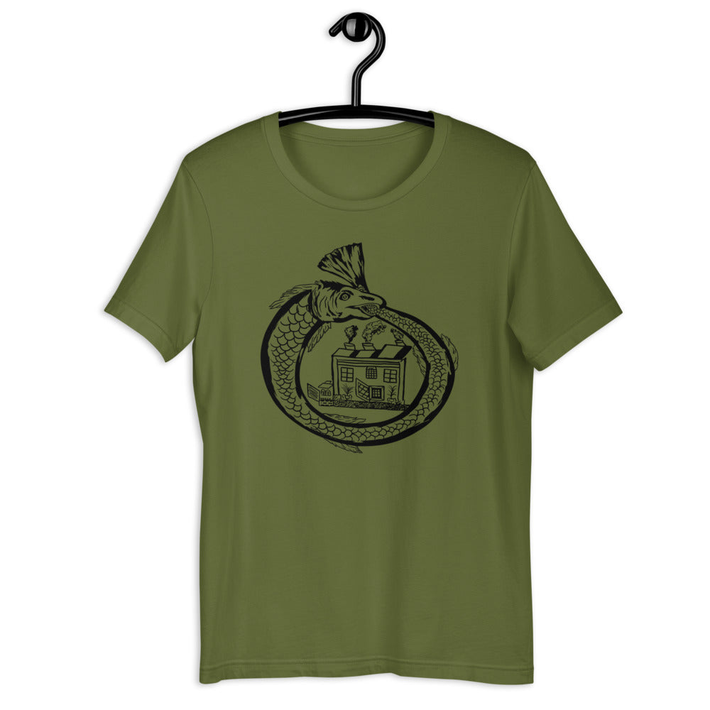 Ouroboros Short-Sleeve Unisex T-Shirt (CSP Jewish creatures clothing line)