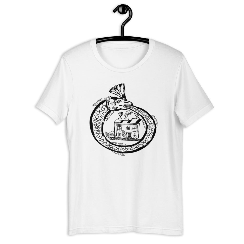 Ouroboros Short-Sleeve Unisex T-Shirt (CSP Jewish creatures clothing line)