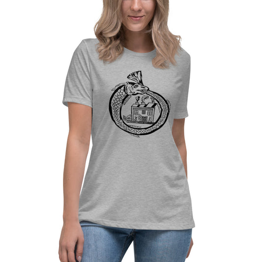 Ouroboros Short-Sleeve Women's Relaxed T-Shirt (CSP Jewish creatures clothing line)