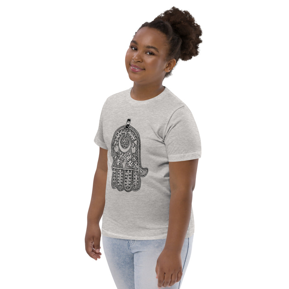 Jewish amulet youth jersey t-shirt