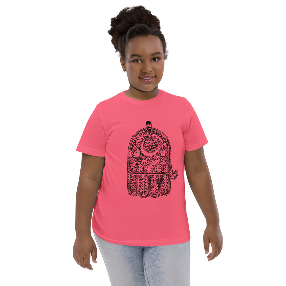 Jewish amulet youth jersey t-shirt