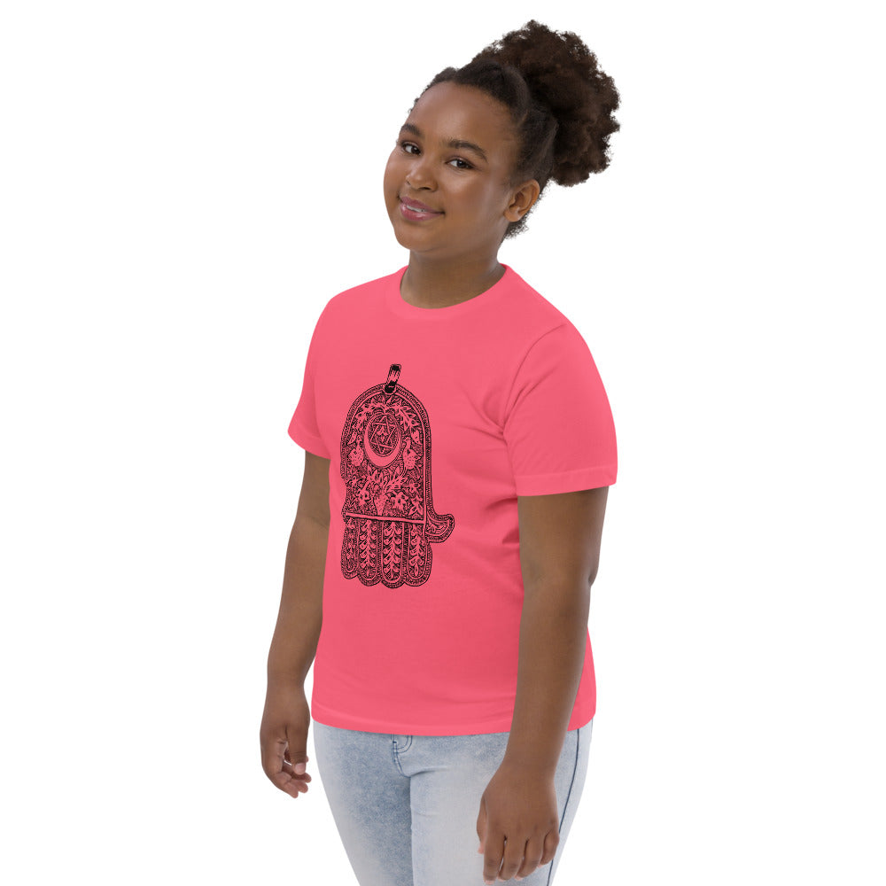 Jewish amulet youth jersey t-shirt