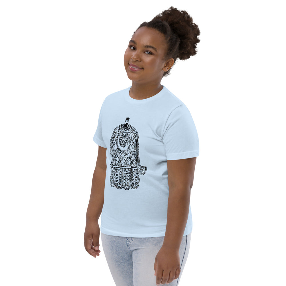 Jewish amulet youth jersey t-shirt