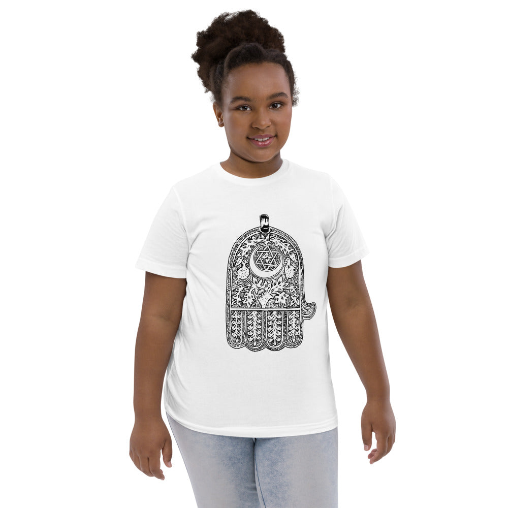 Jewish amulet youth jersey t-shirt