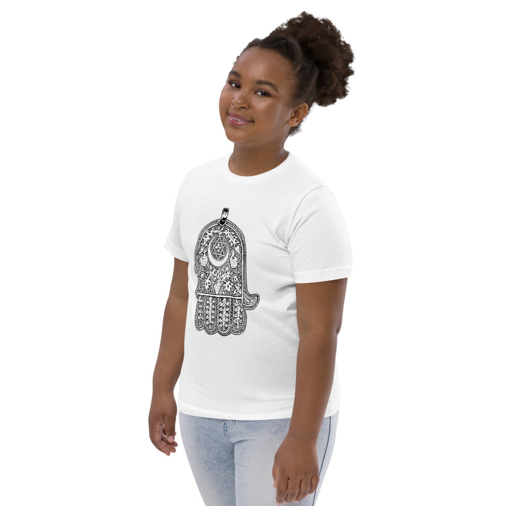 Jewish amulet youth jersey t-shirt