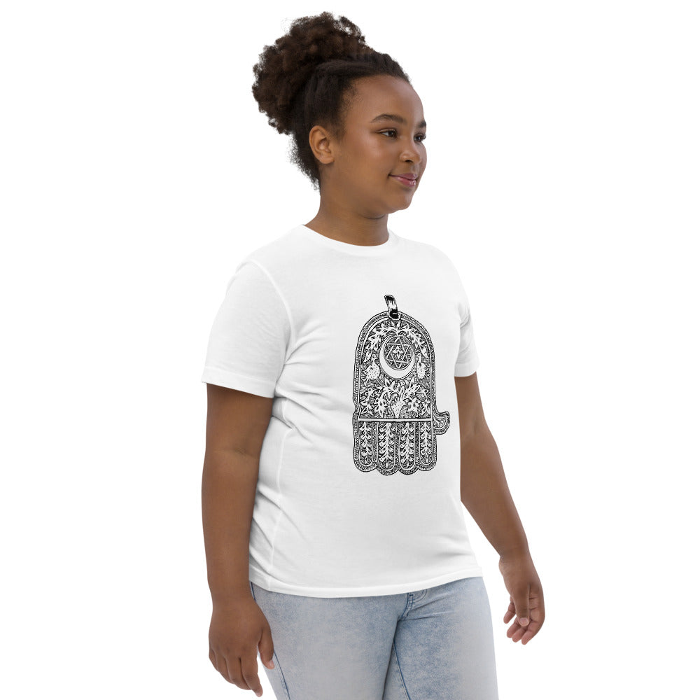 Jewish amulet youth jersey t-shirt